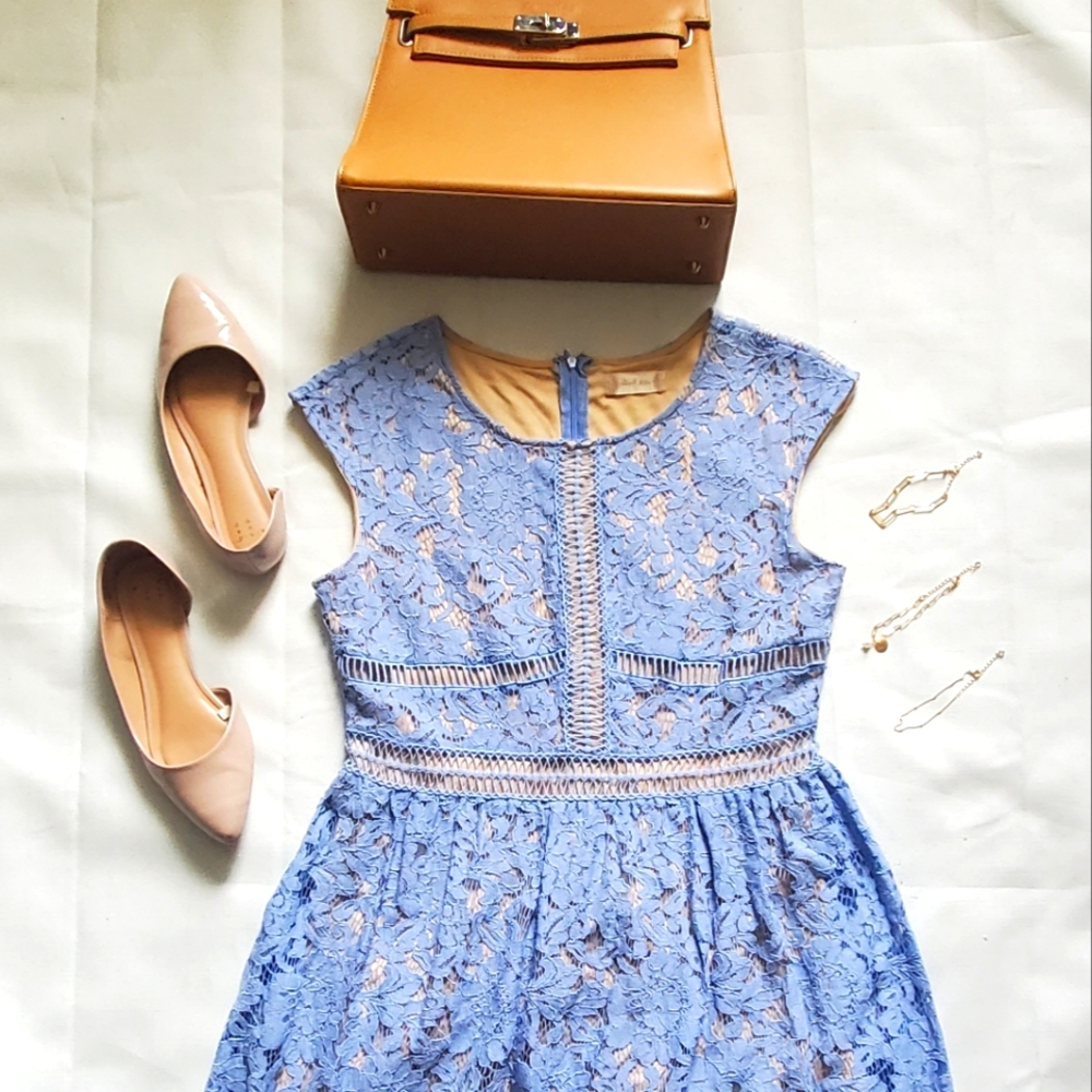 Altar'D State Vintage Blue Dress (L)